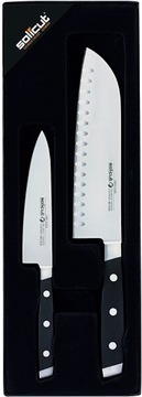 ZESTAW NOŻY Nóż x 2 SANTOKU i WARZYW SOLICUT