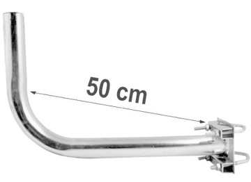 UCHWYT MASZT ANTEN TV balkonowy lewy CYBANT 40cm