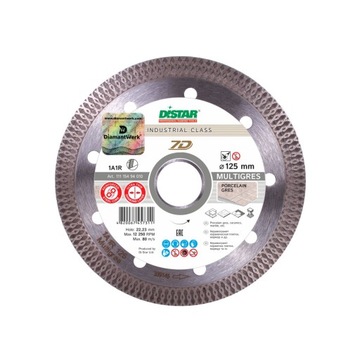TARCZA DIAMENTOWA DO CIĘCIA PORCELANY I GRESU DISTAR MULTIGRES 125 mm