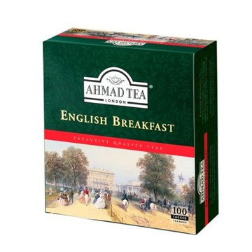 Ahmad Tea ENGLISH Breakfast 100 torebek z zawieszk