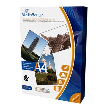 Papier foto MediaRange druk atrament 220g 100A4