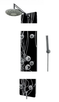 фото ориг. №2, Panel shower kerra cleo with hydromassage black