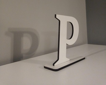 ДЕРЕВЯННЫЕ БУКВЫ Р 18СМ - СВАДЕБНЫЕ ИМЕННЫЕ УКРАШЕНИЯ