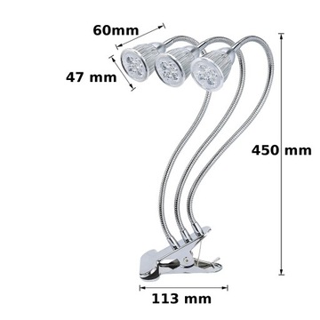 GROWBOX ТРОЙНАЯ СВЕТОДИОДНАЯ ЛАМПА ДЛЯ ВЫРАЩИВАНИЯ РАСТЕНИЙ 15ВТ