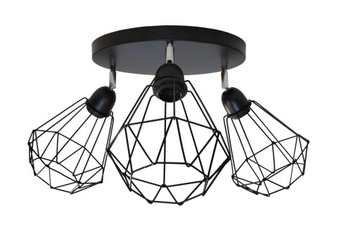 Lampa wisząca sufitowa druciana plafon edison loft