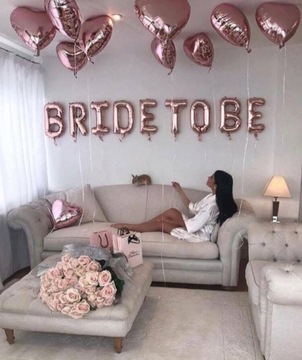 BRIDE TO BE Шары с буквами для девичника, 5 дизайнов