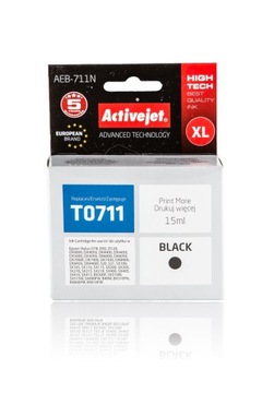 ACTIVEJET tusz czarny EPSON T0711 AEB-711N