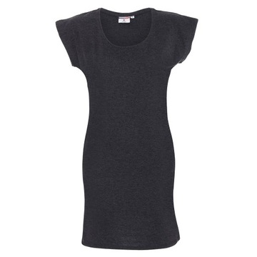Sukienka- tunika w kolorze ciemno szarym melanż XL