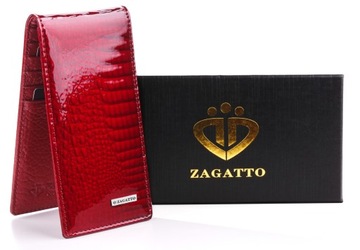 Zagatto Skórzane etui na karty RFID pudełko Slim