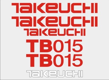 НАКЛЕЙКИ НАКЛЕЙКИ - TAKEUCHI TB015 + пиктограммы