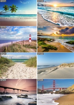 Plakat poster PLAŻA PALMY morze 70x50 cm max wybór