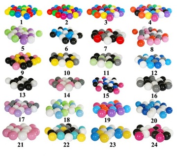 Разноцветные ШАРЫ ДЛЯ СУХОГО БАССЕЙНА 50шт 8см 16цвет