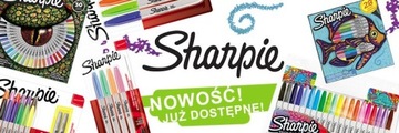 Маркер SHARPIE TWIN TIP ЧЕРНЫЙ Двусторонний маркер CD Тонкий и толстый кончик