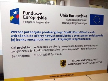 Tablica informacyjna FUNDUSZ DRÓG SAMORZĄDOWYCH