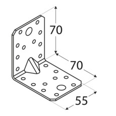 KPL4 KĄTOWNIK CIESIELSKI MONTAŻOWY 70x70x55x2