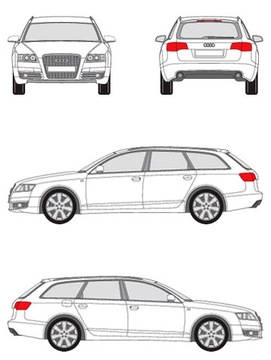 БАГАЖНИК НА КРЫШУ CRUZ Airo Dark AUDI A6 C6 04-11 C7 11-18 Avant Estate