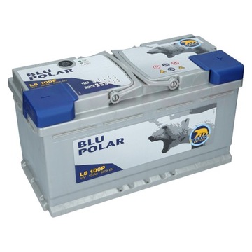 AKUMULATOR BAREN POLAR BLU L5 100P 12V 100Ah 870A 353/175/190 mm