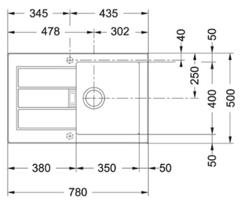 FRANKE Мойка S2D 611-78 оникс 143.0612.629