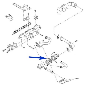 Заглушка EGR Kia Hyundai 2.2 2.5 CRDI D4EB D4CB