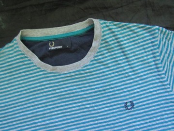 FRED PERRY/ EXTRA ORYGINAL T SHIRT w PASKI/ M