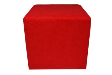 Pufa kwadratowa 40X40 kostka KOLOR CZERWONY 05