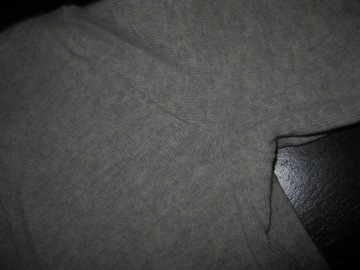 RALPH LAUREN (Black Label) sweter 100% CASHMERE r. S/M szary (jak NOWY)