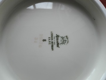 SERWIS OBIADOWY ART DECO ECRU KOLORY MIĘDZYWOJNIE