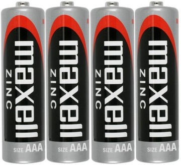 4x BATERIA MAXELL AAA R03 R3 ZINC