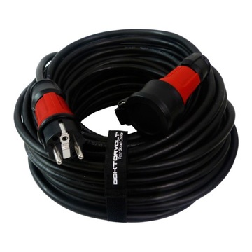 Przedłużacz 5m 230V budowlany kabel przedłużający Doktorvolt