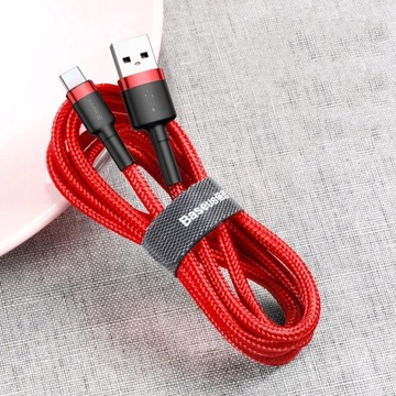 Кабель BASEUS KEVLAR ENHANCED 2A 2M USB TYPE C