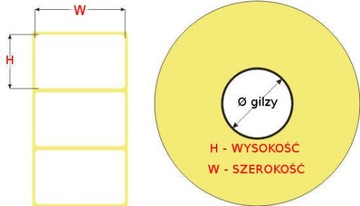 ETYKIETY 58x92 TERMICZNE 10 rolek naklejki do wag