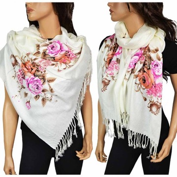 SZALIK PASHMINA Szal Paszmina Kwiaty 23 WZORY