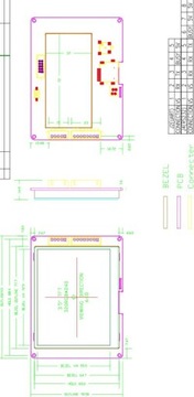 ART LCD 800x480 TFT-UART 5,0 дюйма с сенсорной панелью