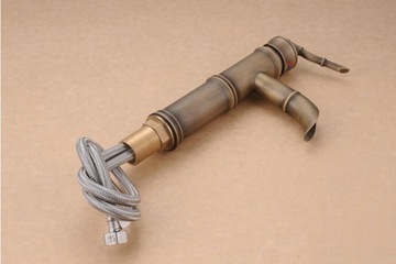 фото ориг. №9, Washbasin faucet retro high gold royal