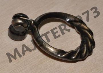 UCHWYT UCHWYTY MEBLOWY KOŁATKA GAŁKA PATYNA BRĄZ DO MEBLI STYLOWE 2 SZTUKI