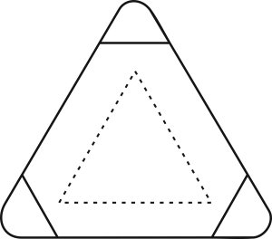 ТРЕУГОЛЬНЫЙ ХАЙЛАЙТЕР с логотипом TRIANGULO