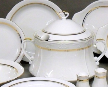 052 BULIONÓWKA 300 SPODEK Złoty Pas KAMELIA CHODZIEŻ MALCER PORCELANA 12/24