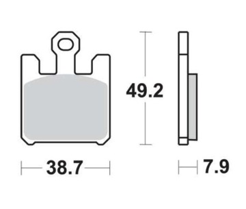 Klocki przód Kawasaki ZX-6R 636 03-06 ZX-10R 04-07