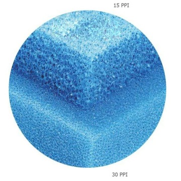 GĄBKA DO FILTRA 25x25x5cm drobnoziarnista 30ppi