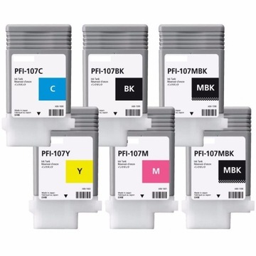 Do Canon CMYK + 2MBK PFI-107 iPF-780 iPF-785