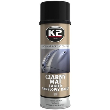 K2 LAKIER AKRYLOWY CZARNY MAT 500ml matowa farba