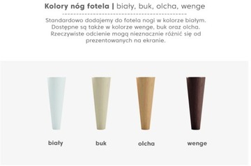Fotel Vermont Skandynawski styl TKANINA ZMYWALNA