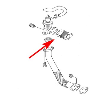 051 Заглушка EGR VW AUDI SKODA SEA 1.7 1.9 2.0 SDI