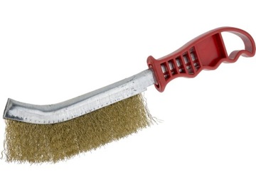 Szczotka druciana szczelinowa z plastikową rączką