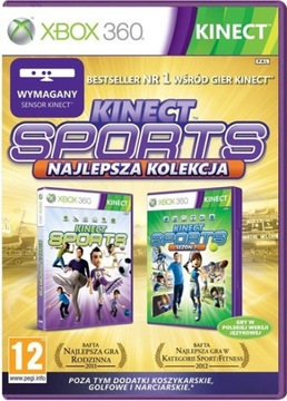 KINECT SPORTS Dwie części 1 + 2 NAJLEPSZA KOLEKCJA Polski Dubbing ULTIMATE