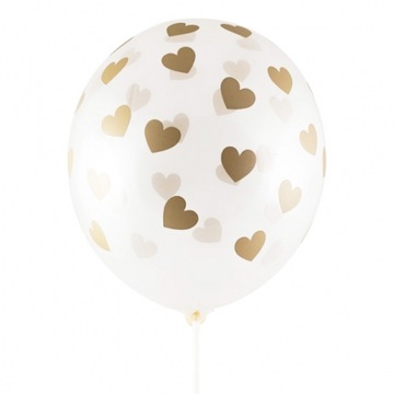 Balon lateks przezroczysty SERCA - 5 szt,