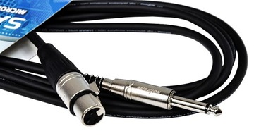 Kabel mikrofonowy XLR Jack 6.3mm SAMURAI SMXJ210L3