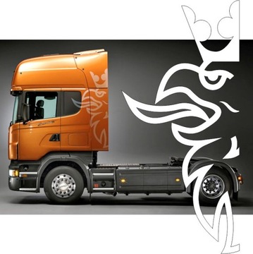 SCANIA GRYF NAKLEJKI 180 cm + GRATIS