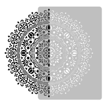Трафарет для рисования НЕСКОЛЬКО М 59см УЗОР МАНДАЛА Орнамент Круг МАНДАЛА