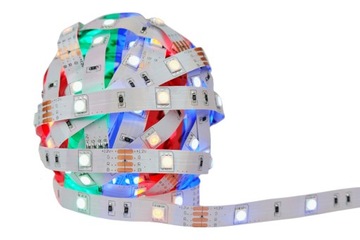 Taśma LED 5050 RGB Multikolor kolorowa i biała 5m
